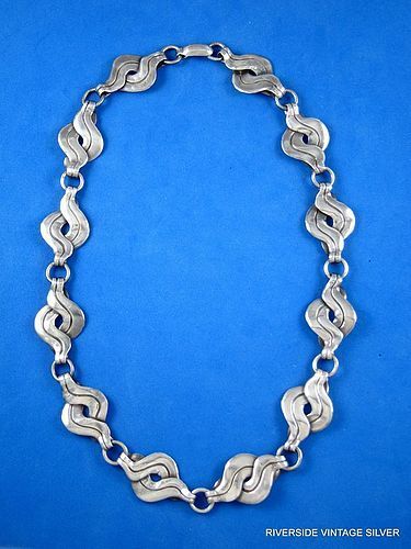 William Spratling Vintage Silver Necklace 1940's