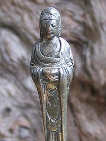 A Rare Liao (10th Century-) Bronze Figure of Buddha