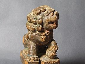A Wood Lion of Ming Dynasty (15th Century)