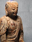 An Ancient Wooden Buddha of 13th Century.