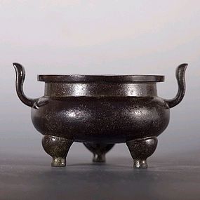 A Bronze Censer of Ming Dynasty with Great Patina