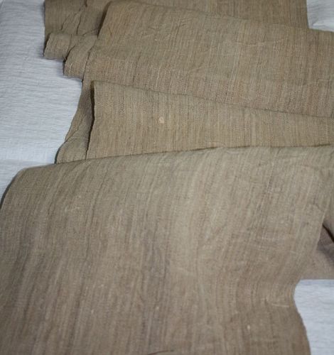 Japanese antique natural thick hemp roll textile