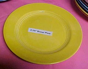 HLC Harlequin yellow luncheon plate 9 1/4"