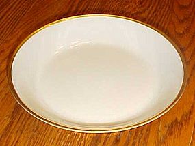 Nippon china #66 white with gold trim shallow soup bowl