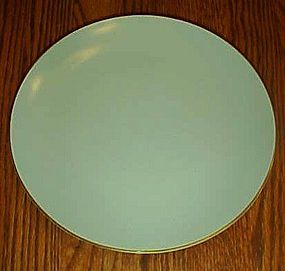Noritake china 621 lt green w/gold trim luncheon plate