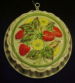Gailstyn-Sutton Strawberries ceramic jello food mold
