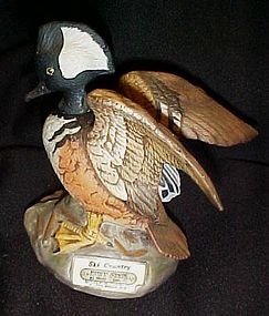 Ski Country miniature male Merganser duck decanter