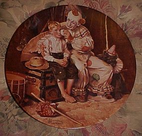 Norman Rockwell Sharing A Smile Heritage series plate
