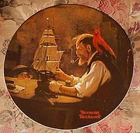 Norman Rockwell plate The Ship Builder #4th