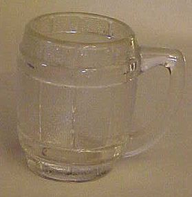 Old barrel or keg  shape shot  or toothpick glass clear