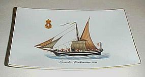 Lancha Canhoneira 1798 Portugese ship dish