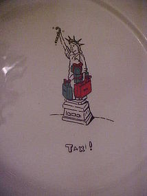 Merry masterpieces political dinner plate TAXi