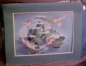 Disney Exclusive Commemorative lithograph Peter Pan