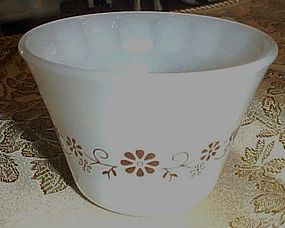 Vintage Dynaware brown daisy custard cup