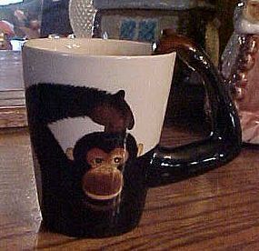 Chimp monkey mug by World Market