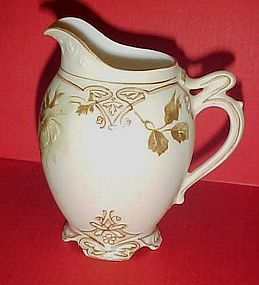 Antique Silesia Old Ivory Clarion creamer BEAUTIFUL