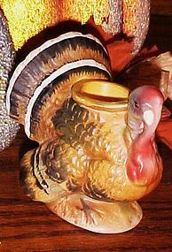 Vintage Norcrest single turkey candle holder Thanksgiving decor