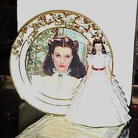 Ruffles and lace Reflections of Scarlett Plate figurine Bradford Exch