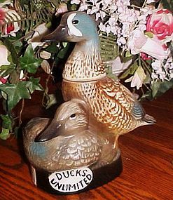 Jim Beam Ducks Unlimited waterfowl conservation decanter 1980