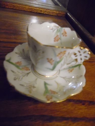 Hand painted Occupied Japan Ucagco demitasee cup & saucer set