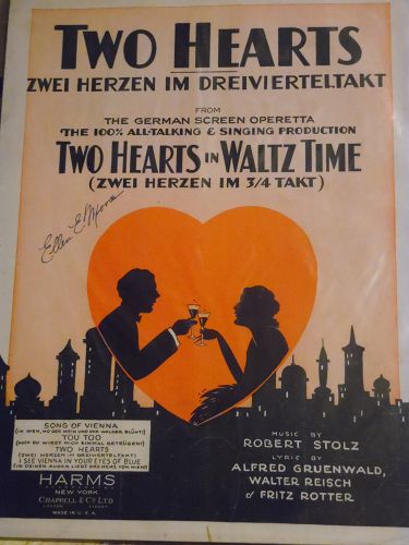 Two Hearts in Waltz Time Robert Stolz Alfred Gruenwald Walter Reisch