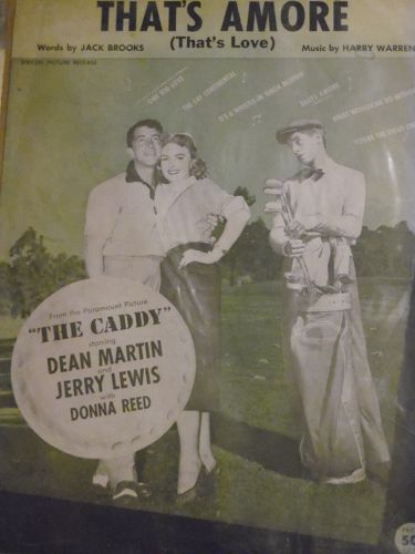That's Amore (Thats love) vintage sheet musicfrom The Caddy