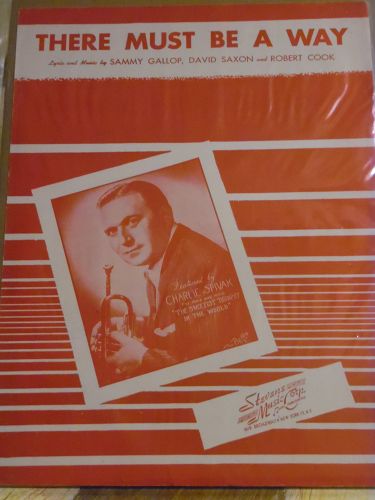 There must be a way vintage sheet music featuring Charlie Spivak 1945