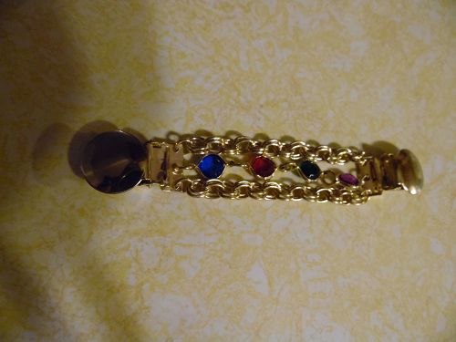 Jewels and chains dress clip or sweater guard