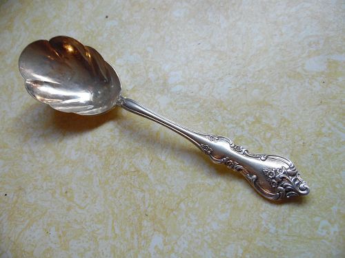 International deep silver ORLEANS pattern Solid shell casserole spoon