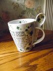 Irish Blessing porcelain mug and spoon A little Irish luck