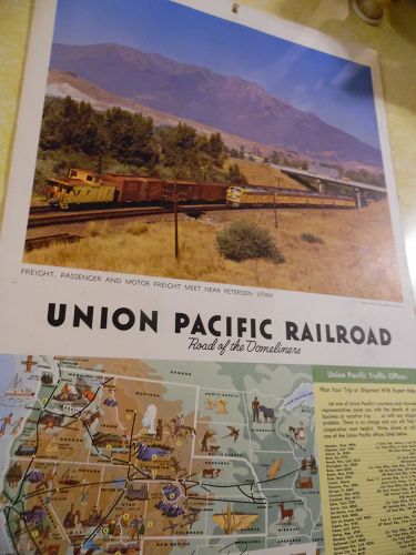 Union Pacific Railroad calendar 1966 12.5 x 23 Complete