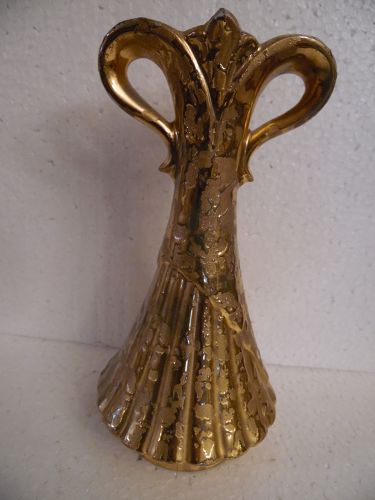 Weeping gold two handle vase
