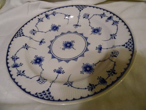 Furnivals Denmark Blue  10 1/8" dinner plate Made in England