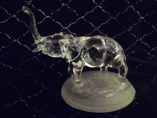 Cristal D'Arques, crystal elephant figure 2001