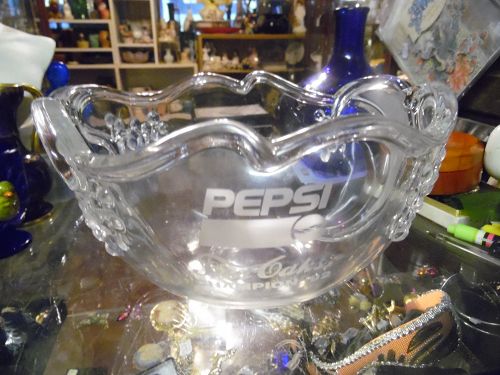 Mikasa etched crystal Pepsi awards bowl Pepsi Sun Oaks Champion '92