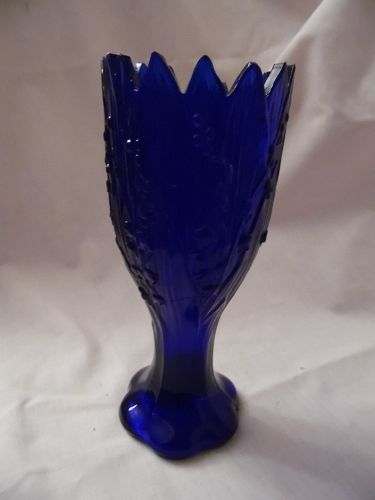 Westmoreland/Summit cobalt blue Lily of the Valley Vase