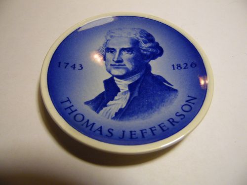 Royal Copenhagen Denmark President Thomas Jefferson Mini Plate