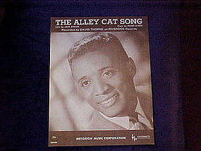 Sheet music, The Alley Cat Song