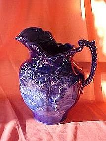 Big Beautiful Flo blue pottery pitcher