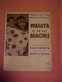 Songs of the Maori people, Waiata o te Iwi Maori, book