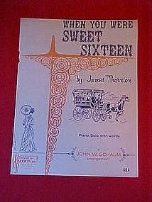 When you were sweet sixteen, by James Thornton 1959