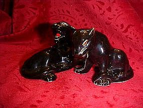 Black panther set of salt and pepper shakers