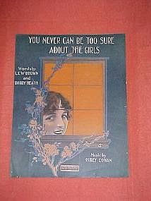 You never can be too sure about the girls, music 1917