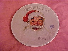 Norman Rockwell, Santa Claus, Christmas 1988 plate