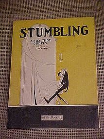 Sheet music, Stumbling, Deco art cover by SK ,1941