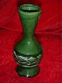 Royal Copley? green glazed vase