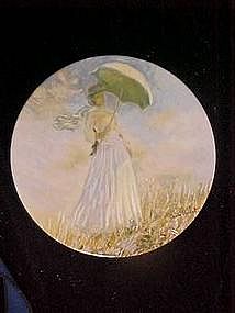 Woman with a parasol, Claude Monet, limited plate
