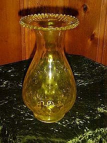 Maybe Kanawha yellow vase, ruffled piecrust top