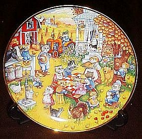 Bill Bell, A Purrfect feast, collector plate, box & coa