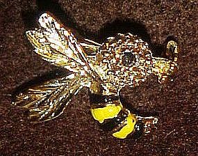 Vintage  Gerrys wasp bee pin, signed